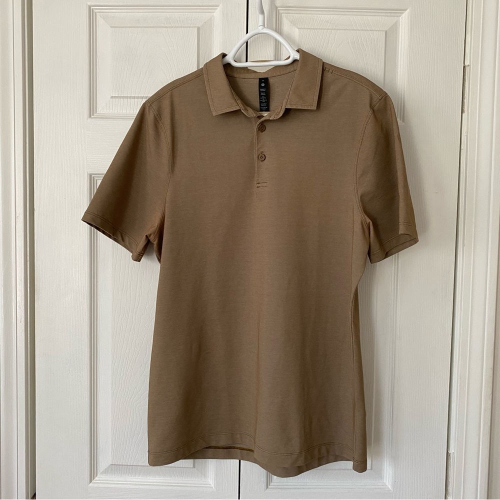 lululemon athletica Tan Polo Shirt